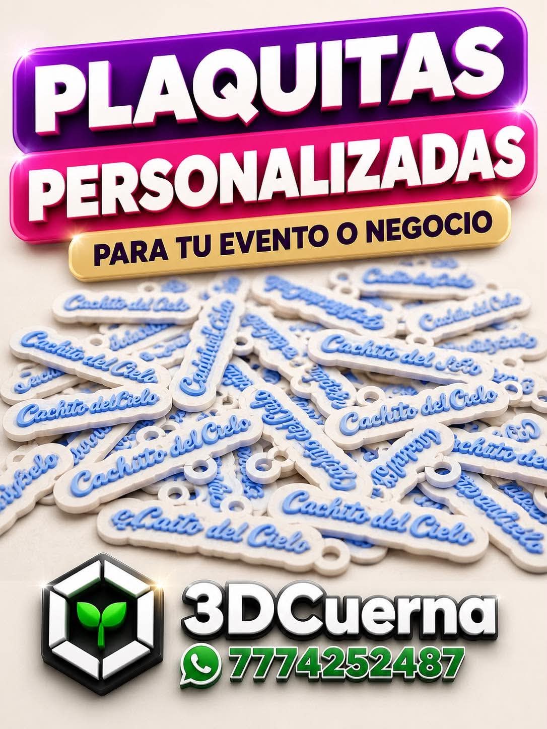 Figura impresa y pintada a mano