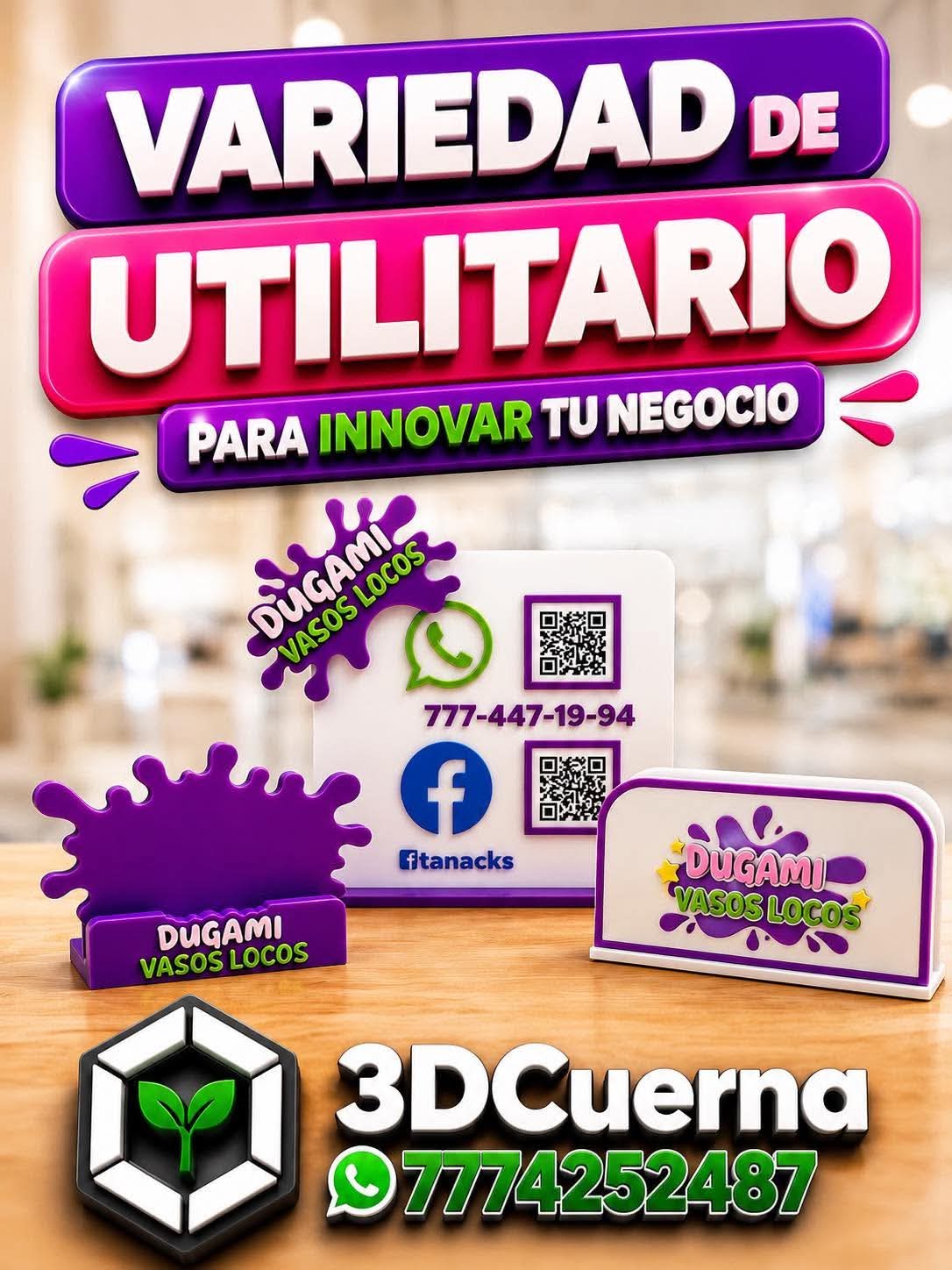 Ejemplos de productos personalizados impresos en 3D